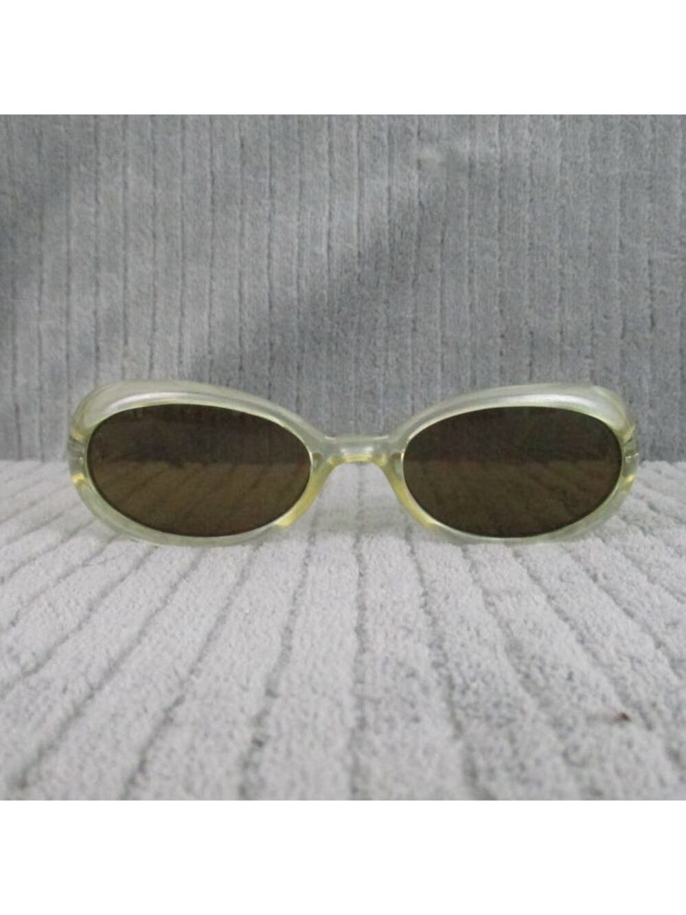 New Divine Eyewear Athena Pearl White / Amber Sunglasses